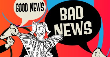 "The ongoing COVID-19 pandemic, the conflict between Russia and Ukraine, energy crises, inflation, the recent coup in Nigeria and countless other distressing events dominate the narrative. It&#039;s almost as though we cannot conclude the day without taking the daily dose of suffering and anguish." (Illustration by Büşra Öztürk)