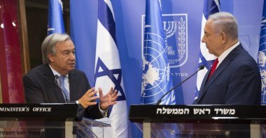 &quot;The words of U.N. Secretary-General Antonio Guterres at the high-level Israeli-Palestinian session held in the U.N. Security Council (UNSC) became among the most substantial evidence to be used against Israel in the future.&quot; (AP Photo)
