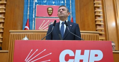 Republican People’s Party (CHP) Chairperson Özgür Özel delivers a speech at a party meeting, Ankara, Türkiye, Jan. 28, 2025. (AA Photo)