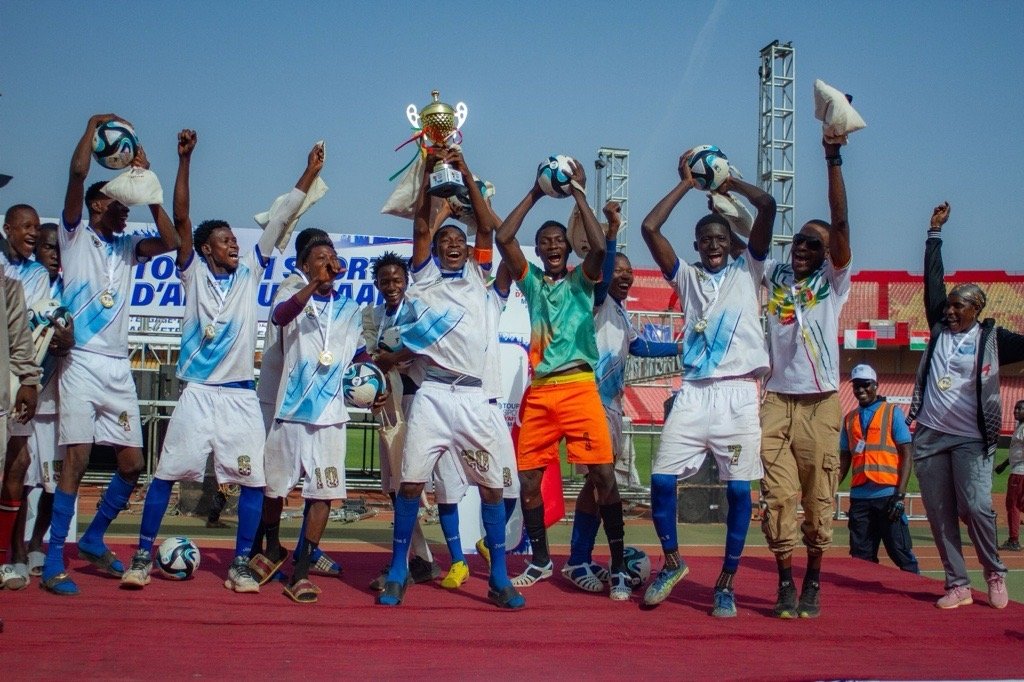 Athletes attending the Second Maarif Sports Games in Mali celebrate, in this photo released on Feb. 18, 2025. (Handout)
