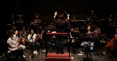 Artists perform the symphonic premiere of &quot;Pinocchio,&quot; Samsun, northern Türkiye, April 4, 2025. (AA Photo)