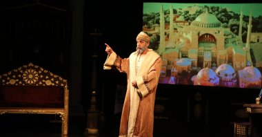 A moment from the play &quot;I am Mimar Sinan&quot; in Eskişehir, Türkiye, April 8, 2025. (AA Photo)