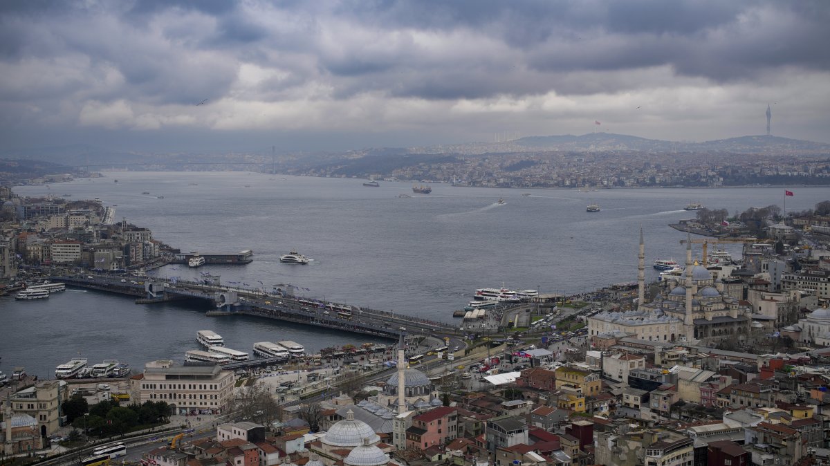 Ferris crosses the Bosporus, Istanbul, Türkiye, March 6, 2024. (AP Photo)