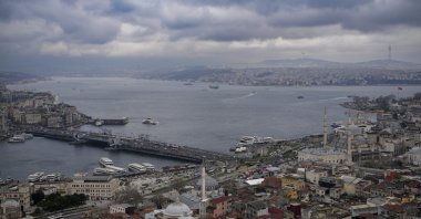 Ferris crosses the Bosporus, Istanbul, Türkiye, March 6, 2024. (AP Photo)
