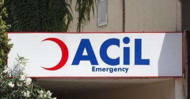 View of the emergency service gate marked &#039;Acil&#039; at a hospital in Istanbul, Türkiye. (Shutterstock Photo) 