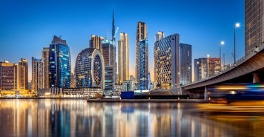 A general view of Dubai&#039;s city skyline and skyscrapers, UAE. (Shutterstock Photo)