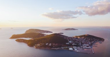 An aerial view of the Princes&#039; Islands, Istanbul, Türkiye. (Shutterstock Photo)