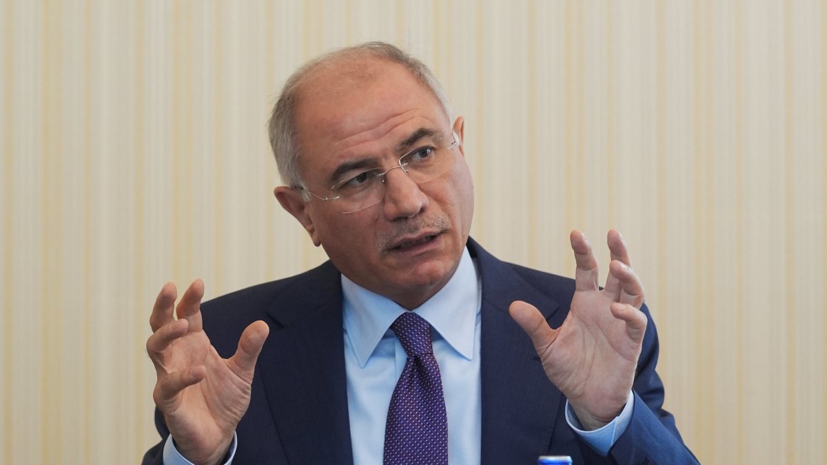 Justice and Development Party (AK Party) Deputy Chair Efkan Ala speaks to journalists at the party&#039;s headquarters, Ankara, Türkiye, May 26, 2025 (AA Photo)