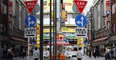 People walk through Tokyo&#039;s Shinjuku business and shopping district, Tokyo, Japan, May 16, 2025. (EPA Photo)