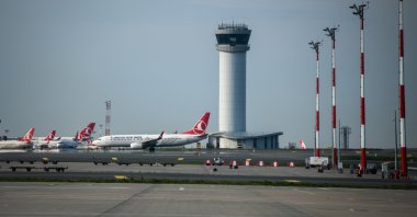 Turkish Airlines commercial airplanes are seen at Istanbul Airport, Istanbul, Türkiye, April 4, 2025. (Reuters Photo)