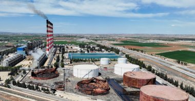 A drone view shows the power plant in Aleppo, Syria, April 15, 2025. (Reuters Photo)