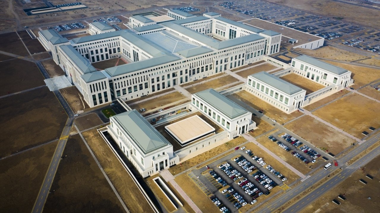 An aerial view of the MIT headquarters, Ankara, Türkiye, Jan. 5, 2020. (AA Photo)