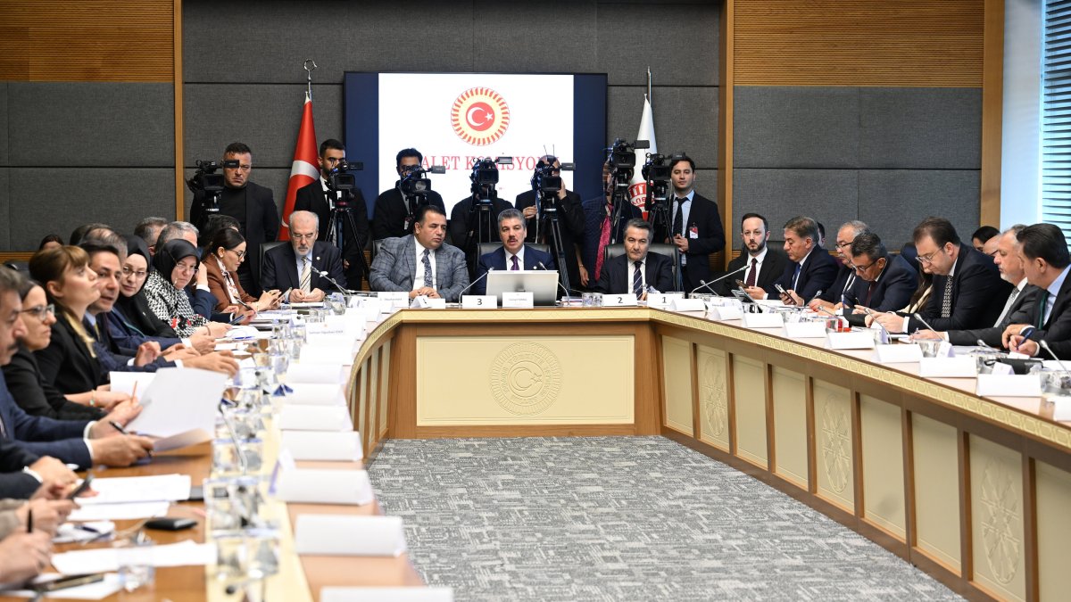 A view of Parliament&#039;s Committee on Justice in session, Ankara, Türkiye, May 31, 2025. (AA Photo)