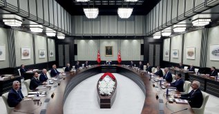 President Recep Tayyip Erdoğan chairs a cabinet meeting in the capital Ankara, Monday, June 2, 2025. (IHA Photo)